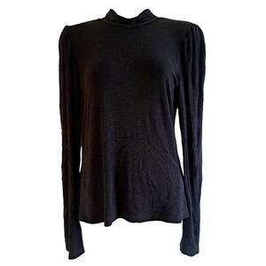 LNA Open Back Micro Rib Knit Top